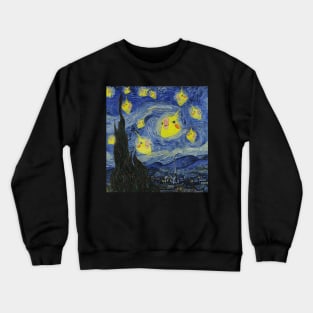 cockatiel starry night Crewneck Sweatshirt